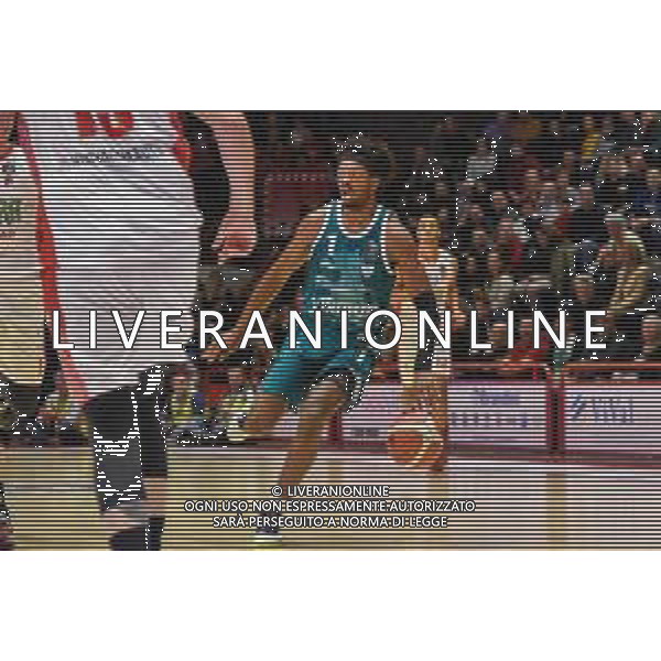 Campionato di Basket Serie A 2019/2020 Pistoia, Italia 17/11/2019 OriOra Pistoia vs Acqua S. Bernardo Cantu Nella foto: Cameron Young (C) top scorer di Cantu FOTO FABIO FAGIOLINI-ALESSIO MARINI-AG ALDO LIVERANI SAS