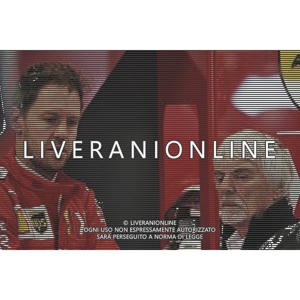 (L to R): Sebastian Vettel (GER) Ferrari with Bernie Ecclestone (GBR). 16.11.2019. Formula 1 World Championship, Rd 20, Brazilian Grand Prix, Sao Paulo, Brazil, Qualifying Day. ONLY ITALY-AG ALDO LIVERANI SAS