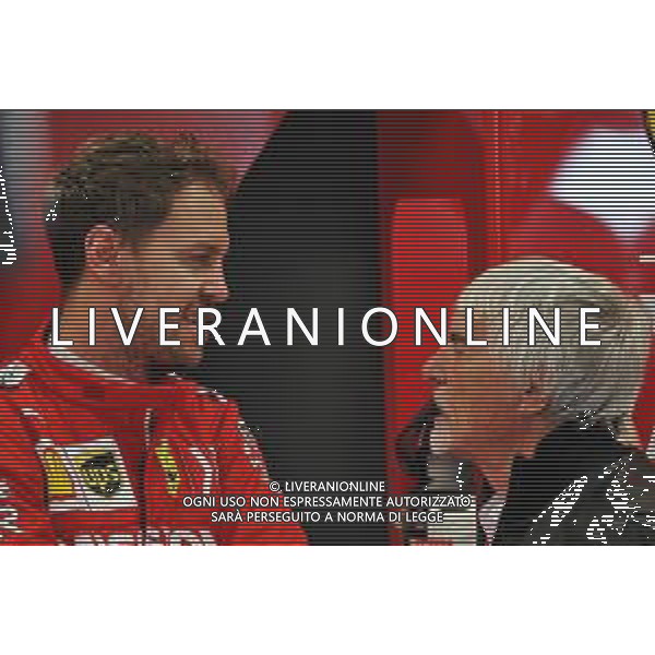 (L to R): Sebastian Vettel (GER) Ferrari with Bernie Ecclestone (GBR). 16.11.2019. Formula 1 World Championship, Rd 20, Brazilian Grand Prix, Sao Paulo, Brazil, Qualifying Day. ONLY ITALY-AG ALDO LIVERANI SAS