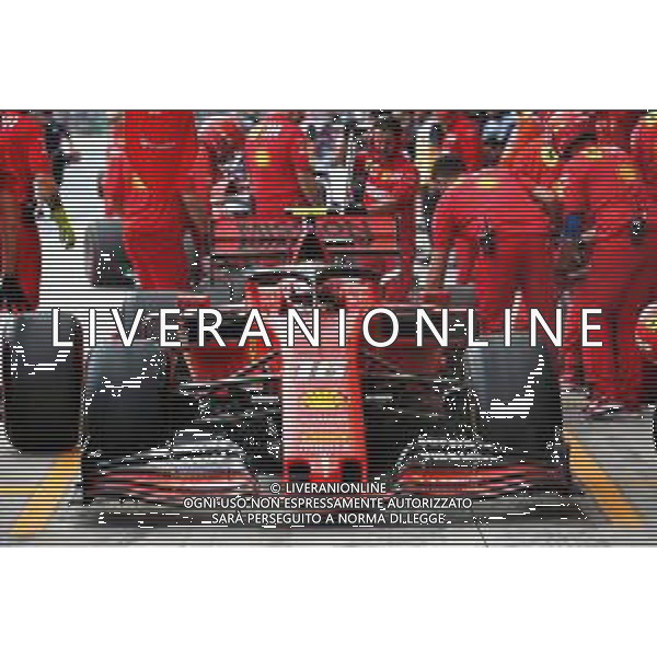 Charles Leclerc (MON) Ferrari SF90 in the pits. 16.11.2019. Formula 1 World Championship, Rd 20, Brazilian Grand Prix, Sao Paulo, Brazil, Qualifying Day. ONLY ITALY-AG ALDO LIVERANI SAS