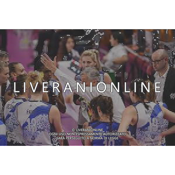 Campionato Italiano di Volley Serie A1 Femminile 2019/2020 Scandicci (FI), Italia 17/11/2019 Savino Del Bene Scandicci vs Il Bisonte Firenze Nella foto: Time-out Il Bisonte Firenze FOTO LISA GUGLIELMI-ALESSIO MARINI-AG ALDO LIVERANI SAS