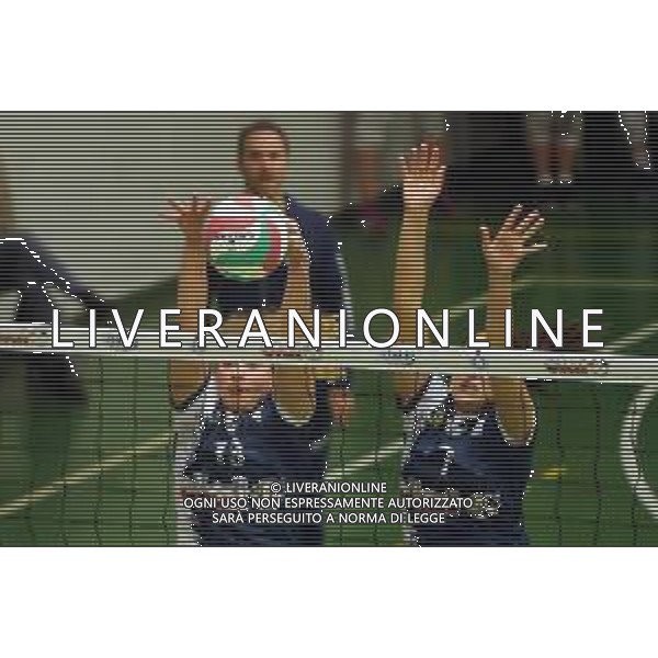 IMOLA 17 11 2019 PALLAVOLO CLAI IMIOLA-LUCKY WIND TREVI SERIE B1 NELLA FOTO DIFESA DELLA GIULIA COLLET E ELISA FERRACCI CLAI IMOLA ©SANNA/AGENZIA ALDO LIVERANI SAS