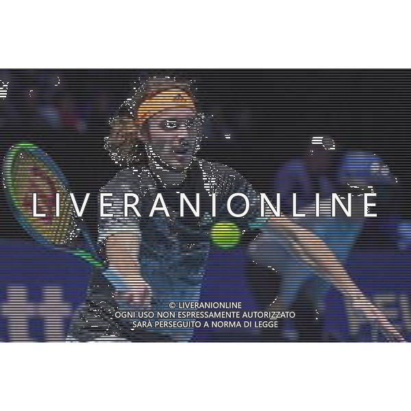 Internazionali di Tennis Londra, Italia 17/11/2019 Nitto ATP Final Dominic Thiem and Stefanos Tsitsipas the final vittoria Nella foto: Stefanos Tsitsipas ©Roberto Zanettin-Alessio Marini/AGENZIA ALDO LIVERANI SAS