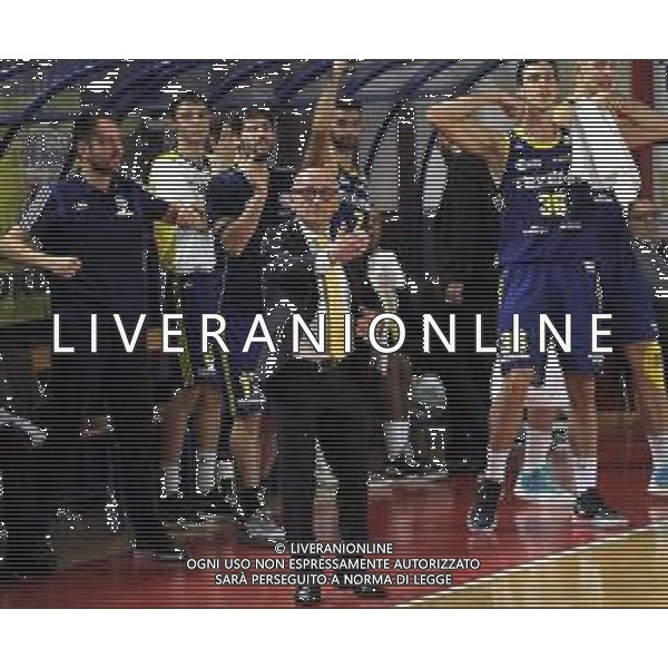 IMOLA 18 11 2019 LE NATURELLE BASKET-TEZENIS VERONA SERIE A2 NELLA FOTO LUCA DALMONTE ALLENATORE TANEZIS VERONA foto gianni sanna-ag aldo liverani sas