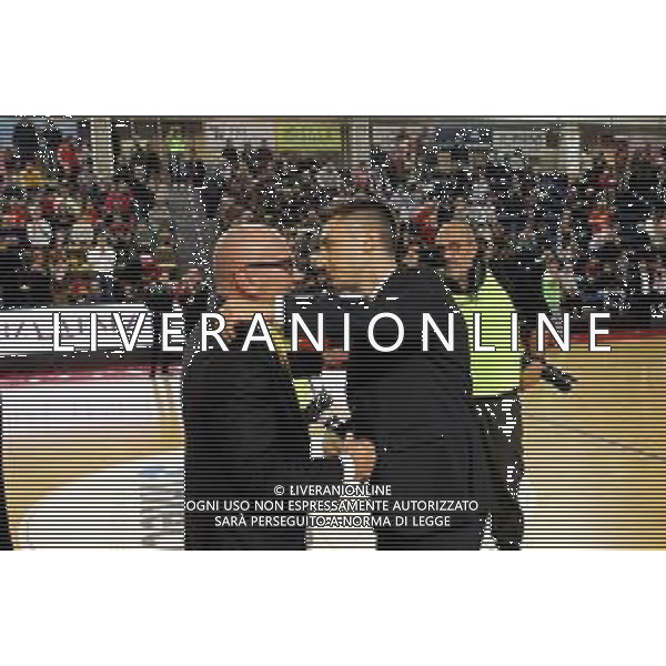 IMOLA 18 11 2019 LE NATURELLE BASKET-TEZENIS VERONA SERIE A2 NELLA FOTO PADRE LUCA DALMONTE ALLENATORE DEL VERONA E LORENZO DALMONTE VICE ALLENATORE LE NATURELLE IMOLA foto gianni sanna-ag aldo liverani sas