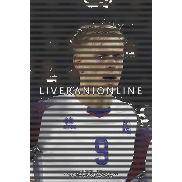UEFA U21 Qualificazioni Europee 2021 del gruppo A - ITALIA U21 vs ISLANDA U21 16/11/2019 - nella foto: Poroarson Stefan(iceland) © CLAUDIO ZAMAGNI-AGENZIA ALDO LIVERANI Poroarson Stefan(iceland) during the UEFA U21 Euro 2021 Qualifier match between ITALY U21 and ICELAND U21 at Paolo Mazza Stadium on November 16, 2019 in Ferrara photo credit by: CLAUDIO ZAMAGNI/ALDO LIVERANI PHOTO AGENCY
