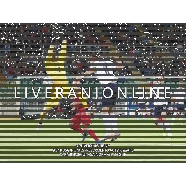 18-11-2019 Palermo : italia - armenia qualificazioni europei 2020 Nella foto: il gol di ciro immobile del 1-0 GIUSEPPE SERGI/AG ALDO LIVERANI SAS