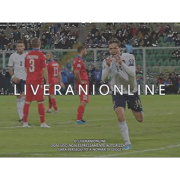 18-11-2019 Palermo : italia - armenia qualificazioni europei 2020 Nella foto: esultanza dopo il gol di federico chiesa del 9-1 GIUSEPPE SERGI/AG ALDO LIVERANI SAS