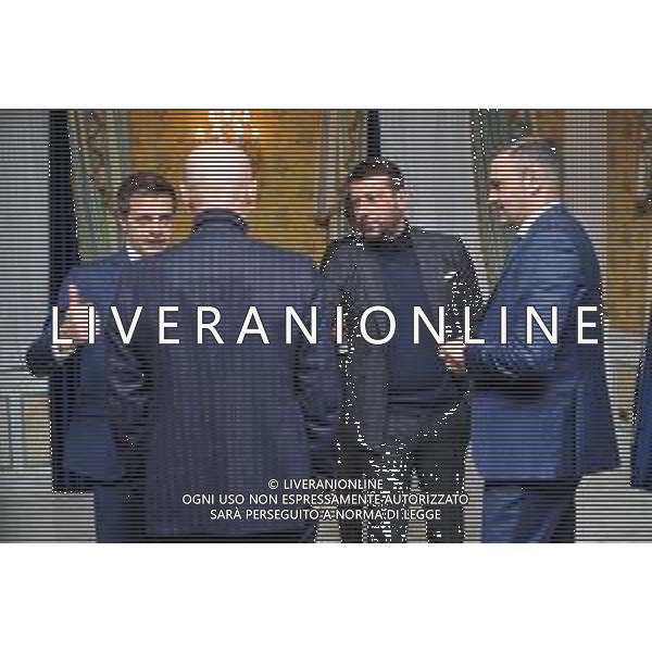 Incontro vertici AIA e società - Parco dei Principi Roma 19-11-2019 nella foto Nicola Rizzoli a colloquio con D\'Aversa e Pioli FOTO FEDERICO GAETANO-AG ALDO LIVERANI SAS