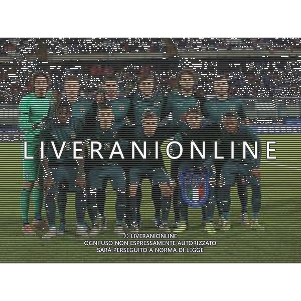 19-11-2019 Catania : Italia - Armenia qualificazioni europei 2021 U21 Nella foto: formazione italia GIUSEPPE SERGI/AG ALDO LIVERANI SAS