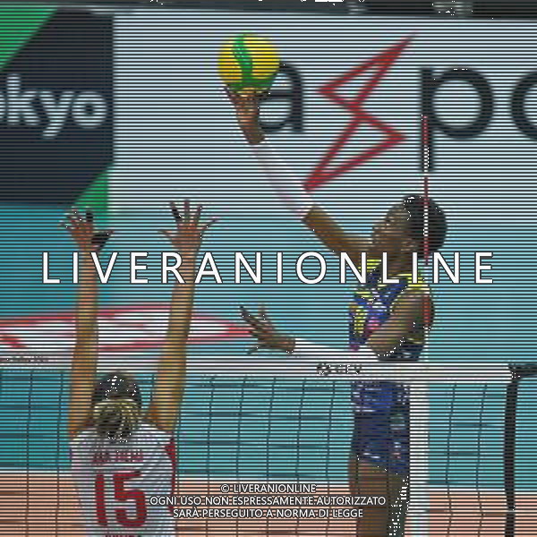 Volley Champions League Women 2019/2020 Treviso, Italia 19/11/2019 Carraro Imoco Conegliano vs Vasas Obuda Budapest Nella foto: Paola Egonu (Conegliano) foto ettore griffoni-alessio marini-ag aldo liverani sas