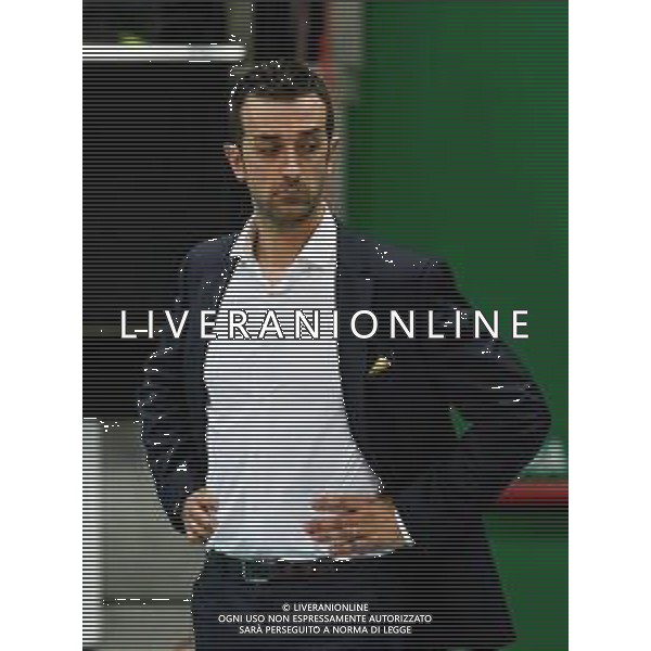 Volley Champions League Women 2019/2020 Treviso, Italia 19/11/2019 Carraro Imoco Conegliano vs Vasas Obuda Budapest Nella foto: Delusione di Daniele Santarelli (Coach Conegliano) foto ettore griffoni-alessio marini-ag aldo liverani sas