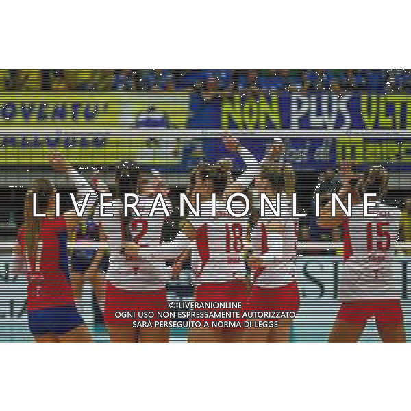 Volley Champions League Women 2019/2020 Treviso, Italia 19/11/2019 Carraro Imoco Conegliano vs Vasas Obuda Budapest Nella foto: Vasas Obuda Budapest FOTO ETTORE GRIFFONI-ALESSIO MARINI-AG ALDO LIVERANI SAS