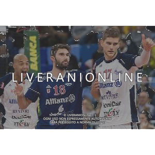 Campionato Italiano di Volley Superlega Serie A 2019/2020 Milano, Italia 20/11/2019 Allianz Milano vs Leo Shoes Modena Nella foto: esultanza di Nicola Pesaresi (Allianz Powervolley Milano) foto elisa calabrese-alessio marini-ag aldo liverani sas
