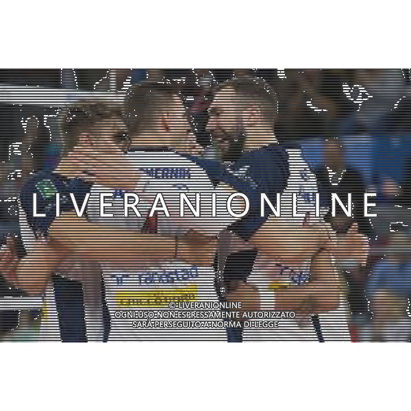 Campionato Italiano di Volley Superlega Serie A 2019/2020 Milano, Italia 20/11/2019 Allianz Milano vs Leo Shoes Modena Nella foto: esultanza (Allianz Powervolley Milano) foto elisa calabrese-alessio marini-ag aldo liverani sas