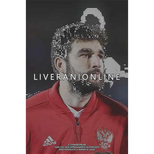UEFA Qualificazioni Europee del gruppo I - SAN MARINO vs RUSSIA 19/11/2019 - nella foto: Georgi Dzhikiya (Russia) ©CLAUDIO ZAMAGNI-AGENZIA ALDO LIVERANI Georgi Dzhikiya (Russia) during the UEFA European Qualifiers match between SAN MARINO and RUSSIA at San Marino Olympic Stadium on November 19, 2019 in Serravalle Repubblic of San Marino photo credit by: CLAUDIO ZAMAGNI/ALDO LIVERANI PHOTO AGENCY