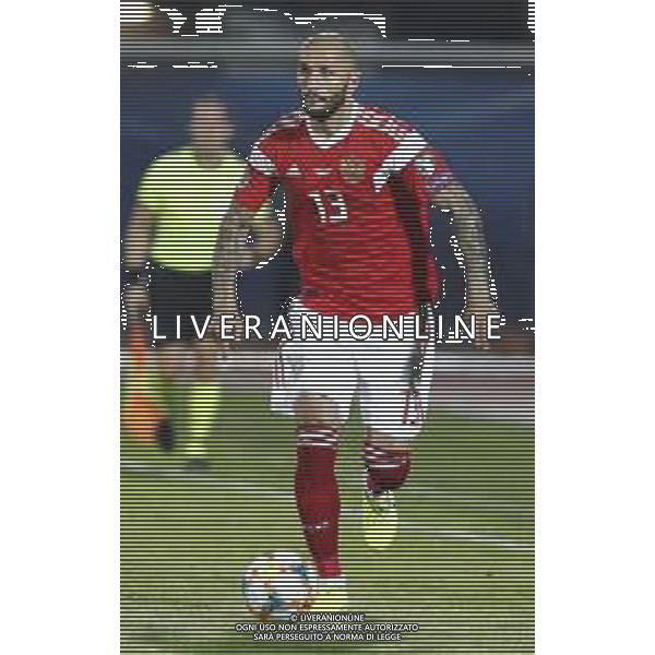 UEFA Qualificazioni Europee del gruppo I - SAN MARINO vs RUSSIA 19/11/2019 - nella foto: Fedor Kudryashov (Russia) ©CLAUDIO ZAMAGNI-AGENZIA ALDO LIVERANI Fedor Kudryashov (Russia) during the UEFA European Qualifiers match between SAN MARINO and RUSSIA at San Marino Olympic Stadium on November 19, 2019 in Serravalle Repubblic of San Marino photo credit by: CLAUDIO ZAMAGNI/ALDO LIVERANI PHOTO AGENCY