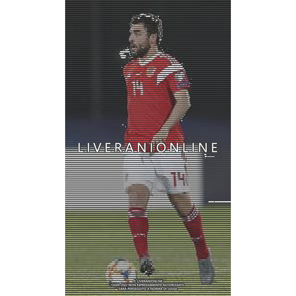 UEFA Qualificazioni Europee del gruppo I - SAN MARINO vs RUSSIA 19/11/2019 - nella foto: Georgi Dzhikiya (Russia) ©CLAUDIO ZAMAGNI-AGENZIA ALDO LIVERANI Georgi Dzhikiya (Russia) during the UEFA European Qualifiers match between SAN MARINO and RUSSIA at San Marino Olympic Stadium on November 19, 2019 in Serravalle Repubblic of San Marino photo credit by: CLAUDIO ZAMAGNI/ALDO LIVERANI PHOTO AGENCY