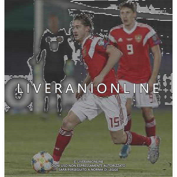 UEFA Qualificazioni Europee del gruppo I - SAN MARINO vs RUSSIA 19/11/2019 - nella foto: Aleksei Miranchuk (Russia) ©CLAUDIO ZAMAGNI-AGENZIA ALDO LIVERANI Aleksei Miranchuk (Russia) during the UEFA European Qualifiers match between SAN MARINO and RUSSIA at San Marino Olympic Stadium on November 19, 2019 in Serravalle Repubblic of San Marino photo credit by: CLAUDIO ZAMAGNI/ALDO LIVERANI PHOTO AGENCY