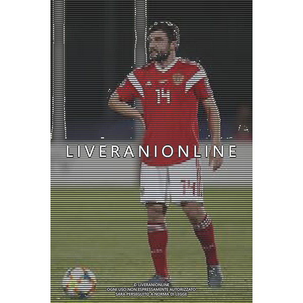 UEFA Qualificazioni Europee del gruppo I - SAN MARINO vs RUSSIA 19/11/2019 - nella foto: Georgi Dzhikiya (Russia) ©CLAUDIO ZAMAGNI-AGENZIA ALDO LIVERANI Georgi Dzhikiya (Russia) during the UEFA European Qualifiers match between SAN MARINO and RUSSIA at San Marino Olympic Stadium on November 19, 2019 in Serravalle Repubblic of San Marino photo credit by: CLAUDIO ZAMAGNI/ALDO LIVERANI PHOTO AGENCY
