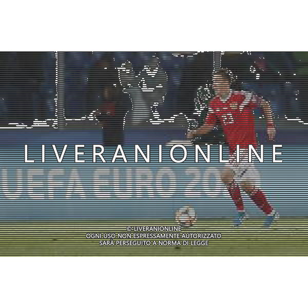 UEFA Qualificazioni Europee del gruppo I - SAN MARINO vs RUSSIA 19/11/2019 - nella foto: Sergei Petrov (Russia) ©CLAUDIO ZAMAGNI-AGENZIA ALDO LIVERANI Sergei Petrov (Russia) during the UEFA European Qualifiers match between SAN MARINO and RUSSIA at San Marino Olympic Stadium on November 19, 2019 in Serravalle Repubblic of San Marino photo credit by: CLAUDIO ZAMAGNI/ALDO LIVERANI PHOTO AGENCY