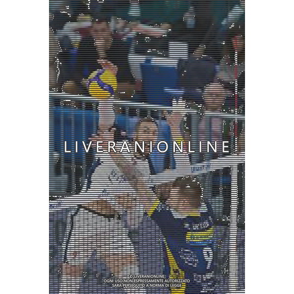 Campionato Italiano di Volley Superlega Serie A 2019/2020 Milano, Italia 20/11/2019 Allianz Milano vs Leo Shoes Modena Nella foto: schiacciata di Nemanja Petric (Allianz Powervolley Milano) foto elisa calabrese-alessio marini-ag aldo liverani sas