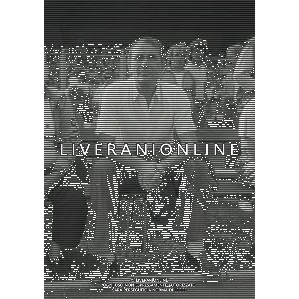RETROSPETTIVA ERNESTO PELLEGRINI PRESIDENTE FC INTER NELLA FOTO ERNESTO PELLEGRINI NELL\'ANNO 1985-1986  AG ALDO LIVERANI SAS