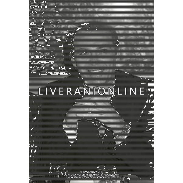 RETROSPETTIVA ERNESTO PELLEGRINI PRESIDENTE FC INTER NELLA FOTO ERNESTO PELLEGRINI NELL\'ANNO 1984 A MILANO ACQUISIZIONE INTER DA IVANOE FRAIZZOLI AG ALDO LIVERANI SAS