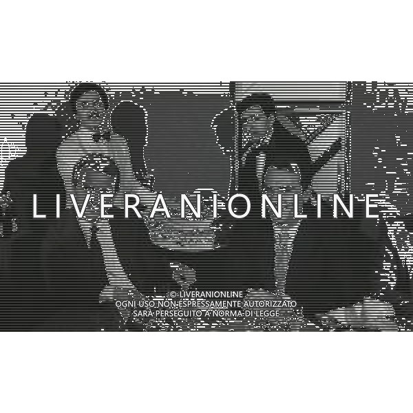 RETROSPETTIVA ERNESTO PELLEGRINI PRESIDENTE FC INTER NELLA FOTO ERNESTO PELLEGRINI NELL\'ANNO 1987-1988 ALLA PRESENTAZIONE DEL NUOVO ALLENATORE GIOVANNI TRAPATTONI AG ALDO LIVERANI SAS 