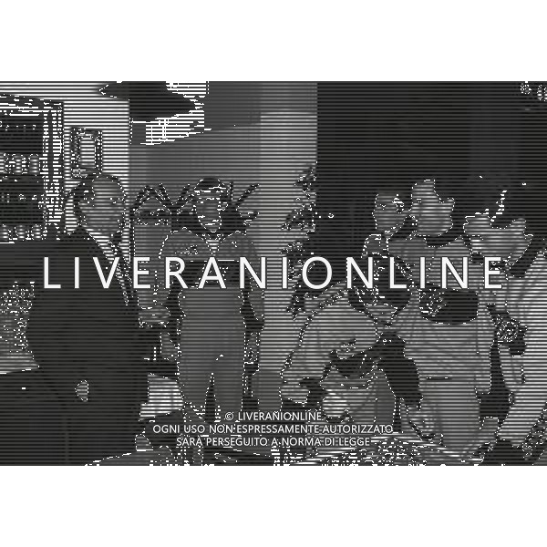 RETROSPETTIVA ERNESTO PELLEGRINI PRESIDENTE FC INTER NELLA FOTO ERNESTO PELLEGRINI NELL\'ANNO 1990 FESTEGGIA IL SUO COMPLEANNO ALLA PINETINA CON I GIOCATORI DELL\'INTER  AG ALDO LIVERANI SAS 