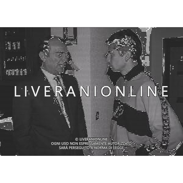 RETROSPETTIVA ERNESTO PELLEGRINI PRESIDENTE FC INTER NELLA FOTO ERNESTO PELLEGRINI NELL\'ANNO 1990 FESTEGGIA IL SUO COMPLEANNO ALLA PINETINA CON I GIOCATORI DELL\'INTER CON PAOLO STRINGARA AG ALDO LIVERANI SAS 