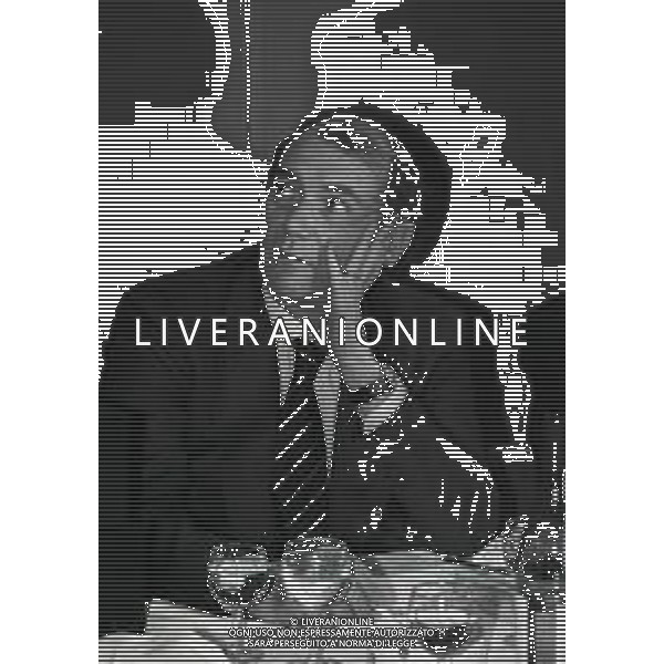 RETROSPETTIVA ERNESTO PELLEGRINI PRESIDENTE FC INTER NELLA FOTO ERNESTO PELLEGRINI NELL\'ANNO 1990  AG ALDO LIVERANI SAS 