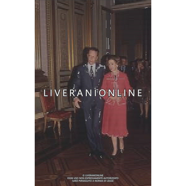 BALDOVINO principe del BELGIO, duca di Brabante, fu RE dei Belgi dal 16 luglio 1951 al 31 luglio 1993, giorno della Sua morte - RETROSPETTIVA Nella foto con la moglie FABIOLA nel 1982 © ARCHIVIO GIOVANNI LIVERANI / AGENZIA ALDO LIVERANI SAS