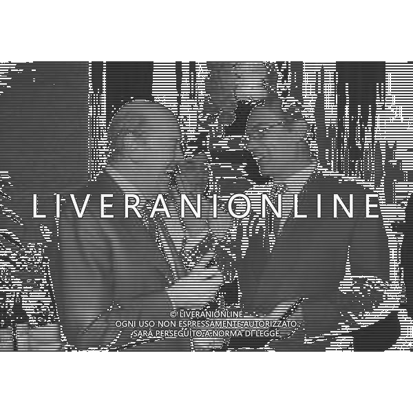 RETROSPETTIVA ERNESTO PELLEGRINI PRESIDENTE INTER NELLA FOTO ERNESTO PELLEGRINI PRESIDENTE INTER NELL\'ANNO 1994 CON PAOLO MANTOVANI PRESIDENTE SAMPDORIA CALCIO AG ALDO LIVERANI SAS