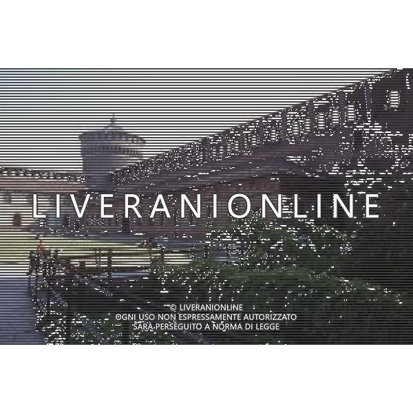 IL CASTELLO SFORZESCO della Citta\' di MILANO, eretto nel XV secolo da Francesco Sforza. Nella foto: Veduta del cortile interno ©AGENZIA ALDO LIVERANI SAS