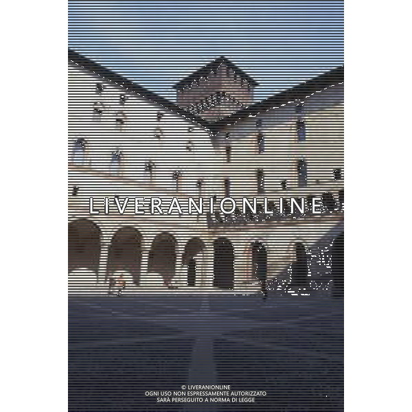 IL CASTELLO SFORZESCO della Citta\' di MILANO, eretto nel XV secolo da Francesco Sforza. Nella foto: Veduta del cortile interno ©AGENZIA ALDO LIVERANI SAS