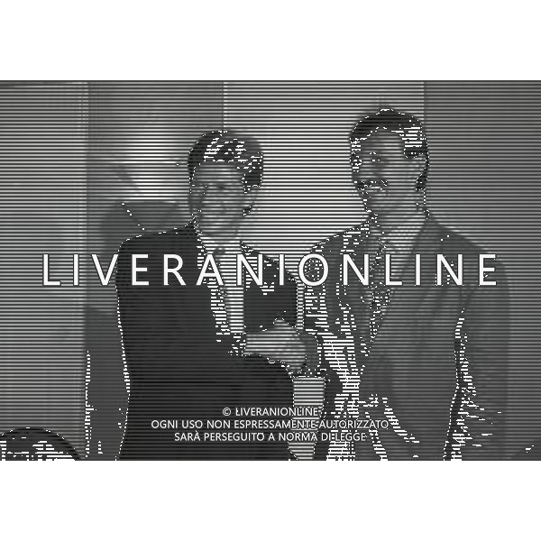 RETROSPETTIVA STEFAN REUTER CALCIATORE NELLA FOTO STEFAN REUTER E JURGEN KOHLER ALLA PRESENTAZIONE A TORINO  AG ALDO LIVERANI SAS