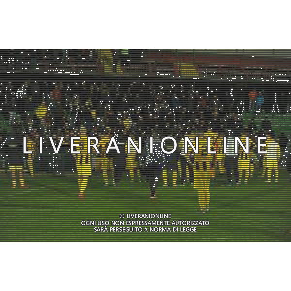 Ternana vs Viterbese Campionato Serie C - 16 giornata Stadio Libero Liberati - Terni 23-11-2019 nella foto Delusione Viterbese a fine gara sotto la curva FOTO FEDERICO GAETANO-AG ALDO LIVERANI SAS