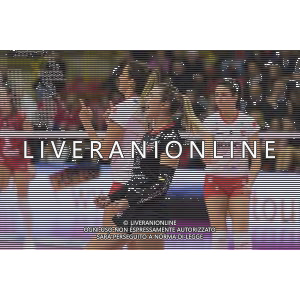 Campionato Italiano di Volley Serie A1 Femminile 2019/2020 Busto Arsizio, Italia 23/11/2019 Unet E-Work Busto Arsizio vs Bosca S.Bernardo Cuneo Nella foto: esultanza di Giorgia Zannoni (Bosca S.Bernardo Cuneo) FOTO ELISA CALABRESE-ALESSIO MARINI-AG ALDO LIVERANI SAS