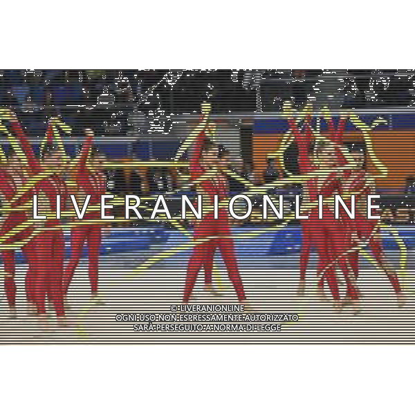 le ginnaste della Squadra Nazionale di Ginnastica Ritmica Fastweb Grand Prix di Ginnastica Milano 23-11-2019 Allianz Cloud PalaLido foto Roberto Garavaglia - ag. Aldo Liverani sas