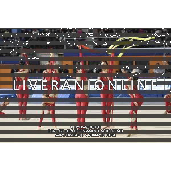 le ginnaste della Squadra Nazionale di Ginnastica Ritmica Fastweb Grand Prix di Ginnastica Milano 23-11-2019 Allianz Cloud PalaLido foto Roberto Garavaglia - ag. Aldo Liverani sas