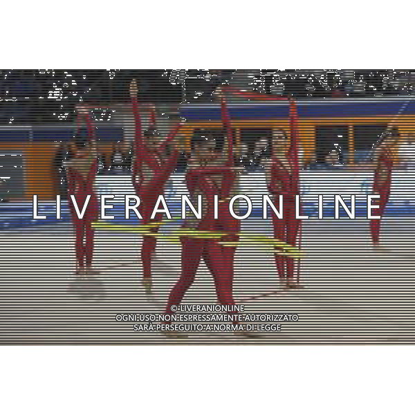 le ginnaste della Squadra Nazionale di Ginnastica Ritmica Fastweb Grand Prix di Ginnastica Milano 23-11-2019 Allianz Cloud PalaLido foto Roberto Garavaglia - ag. Aldo Liverani sas