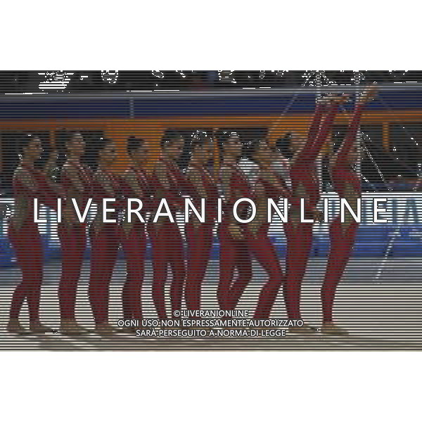 le ginnaste della Squadra Nazionale di Ginnastica Ritmica Fastweb Grand Prix di Ginnastica Milano 23-11-2019 Allianz Cloud PalaLido foto Roberto Garavaglia - ag. Aldo Liverani sas