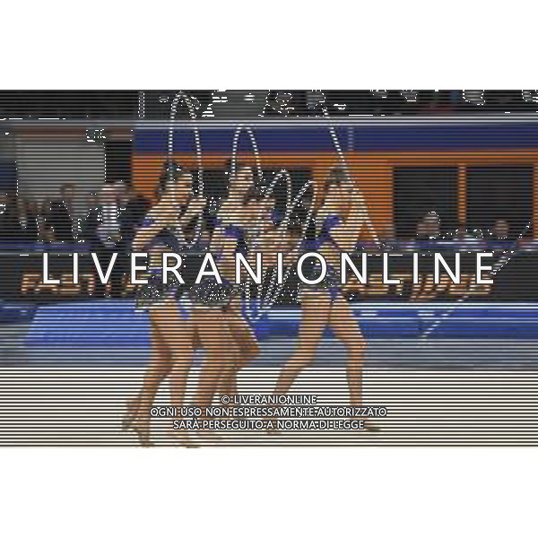 le ginnaste della Squadra Nazionale di Ginnastica Ritmica Fastweb Grand Prix di Ginnastica Milano 23-11-2019 Allianz Cloud PalaLido foto Roberto Garavaglia - ag. Aldo Liverani sas