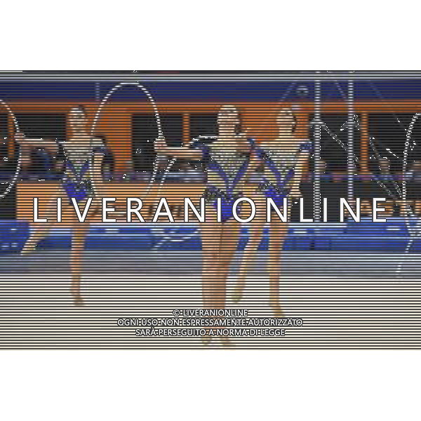 le ginnaste della Squadra Nazionale di Ginnastica Ritmica Fastweb Grand Prix di Ginnastica Milano 23-11-2019 Allianz Cloud PalaLido foto Roberto Garavaglia - ag. Aldo Liverani sas