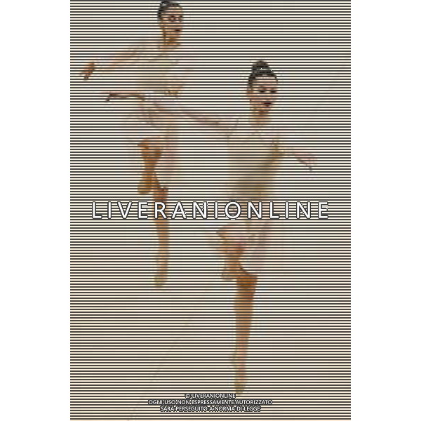 le ginnaste della Squadra Nazionale di Ginnastica Ritmica Fastweb Grand Prix di Ginnastica Milano 23-11-2019 Allianz Cloud PalaLido foto Roberto Garavaglia - ag. Aldo Liverani sas