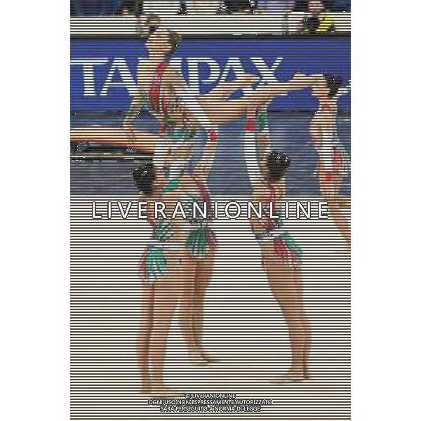 le ginnaste della Squadra Nazionale di Ginnastica Ritmica Fastweb Grand Prix di Ginnastica Milano 23-11-2019 Allianz Cloud PalaLido foto Roberto Garavaglia - ag. Aldo Liverani sas