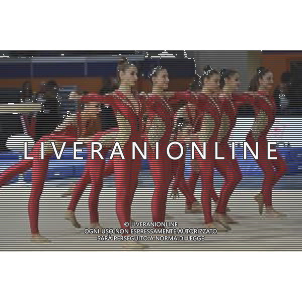 le ginnaste della Squadra Nazionale di Ginnastica Ritmica Fastweb Grand Prix di Ginnastica Milano 23-11-2019 Allianz Cloud PalaLido foto Roberto Garavaglia - ag. Aldo Liverani sas