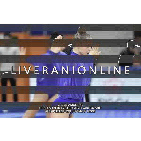 le ginnaste della Squadra Nazionale di Ginnastica Ritmica Fastweb Grand Prix di Ginnastica Milano 23-11-2019 Allianz Cloud PalaLido foto Roberto Garavaglia - ag. Aldo Liverani sas