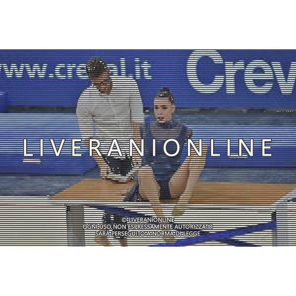 Alessia Maurelli capitana della Squadra Nazionale di Ginnastica Ritmica e Mauro Ardenti Fastweb Grand Prix di Ginnastica Milano 23-11-2019 Allianz Cloud PalaLido foto Roberto Garavaglia - ag. Aldo Liverani sas
